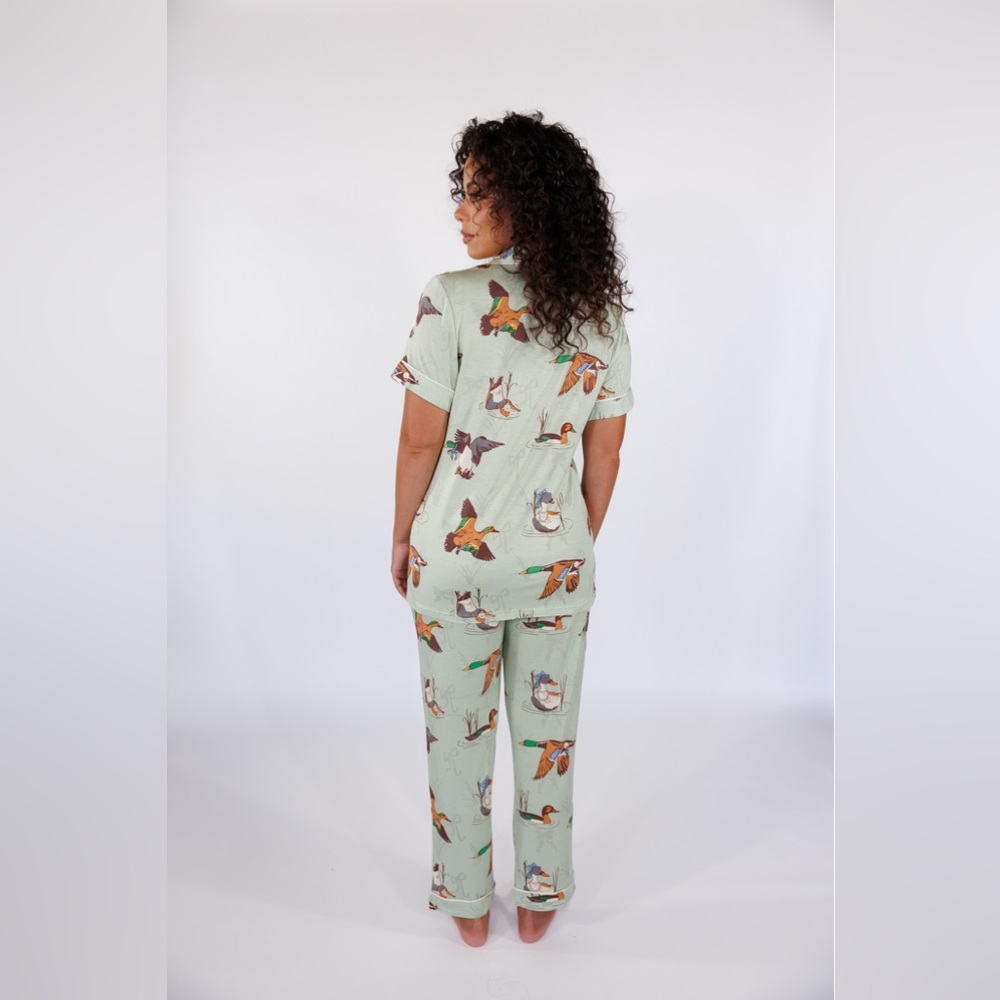 NWT In My Sundays FANCY FOWL PAJAMA SET - Picture 2 of 6